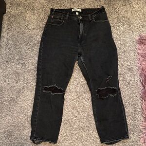 Abercrombie ankle straight high rise jeans curve love